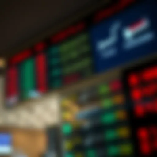 Currency exchange rates display board