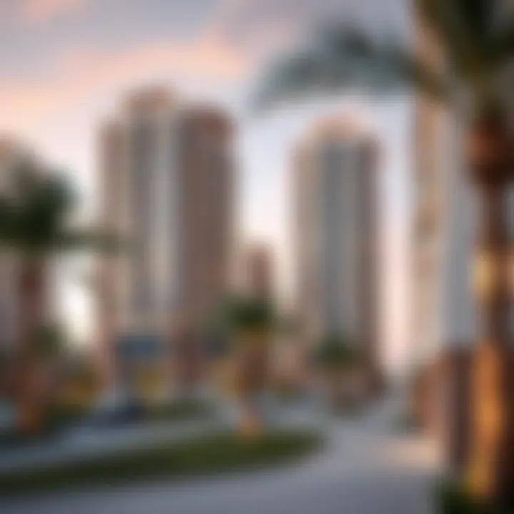 Luxury apartment buildings in Creek Heights neighborhood