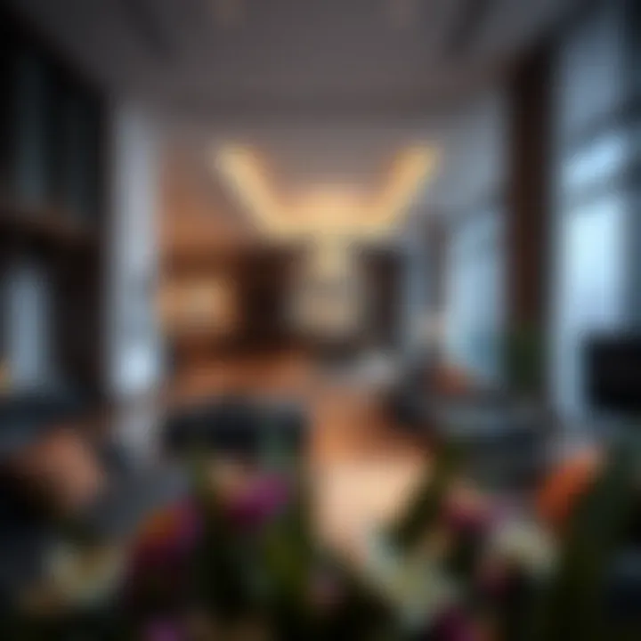 Detailed layout of living spaces in Creek Horizon Tower One