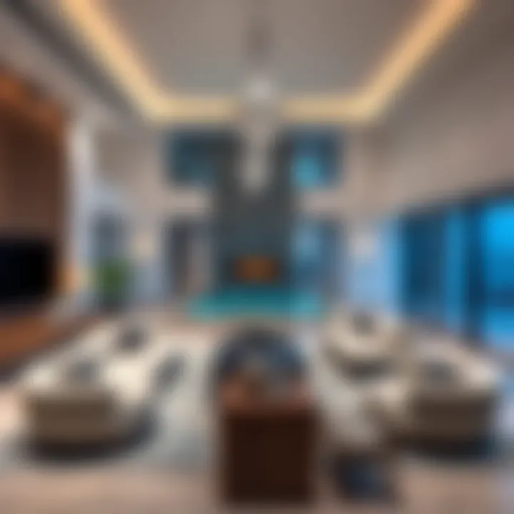 Chic Interior of a Rental Villa Modern interior design of a villa rental