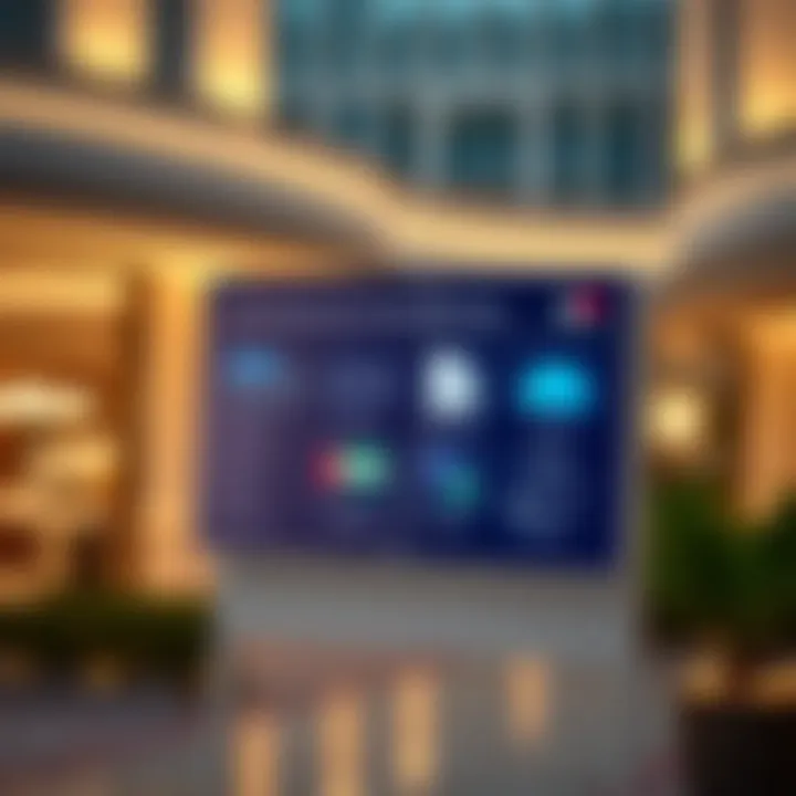 A digital interface showcasing government services accessible via UAE Pass