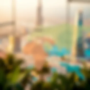 Map showcasing countries accessible for Dubai residents without a visa