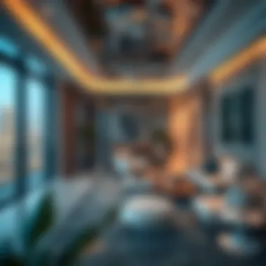 Luxury Living in Dubai South Residence Luxurious interior of a modern apartment in Dubai South Residence