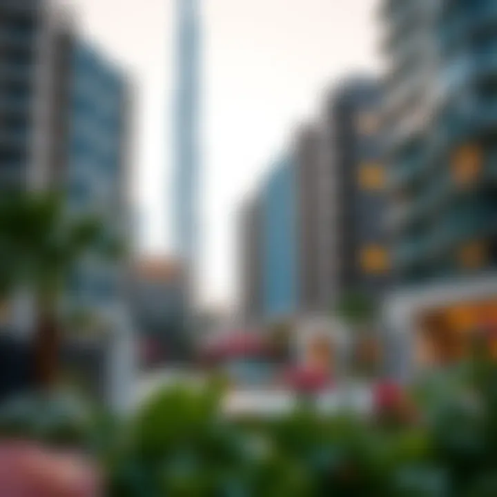 Overview of surrounding area of Dubai Festival Tower