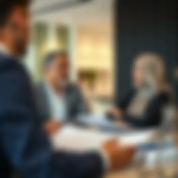 Consultation on Property Options Client discussing property options with a consultant