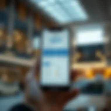 Ejari Mobile Application Illustration of a smartphone displaying the Ejari app