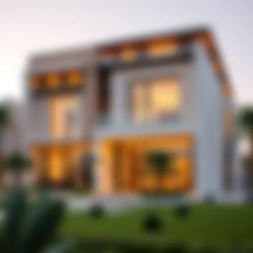 Luxurious Emaar Villa exterior showcasing contemporary architecture