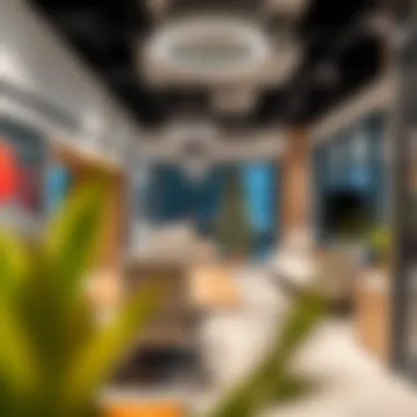 Modern Office Space at Empire Heights Interior office space at Empire Heights featuring modern amenities