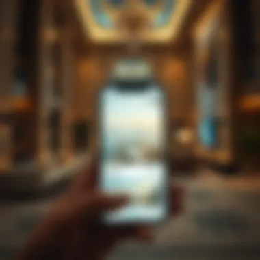 Exploring Real Estate Options in Dubai An interactive real estate app interface showing available properties in Dubai