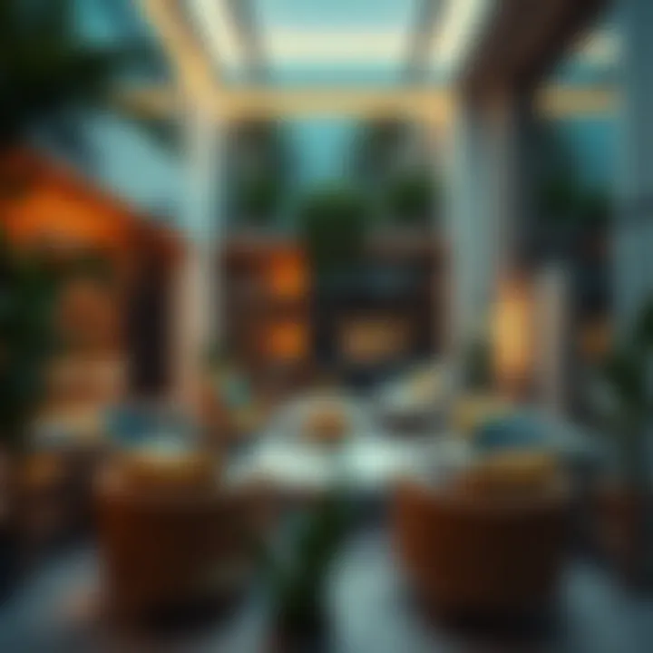 Cozy Communal Area for Residents in Dubai Marina Cozy communal area for residents in Dubai Marina