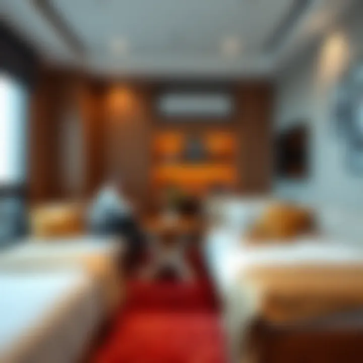 Common Area in Bed Space Common area in a Karama bed space highlighting social interaction