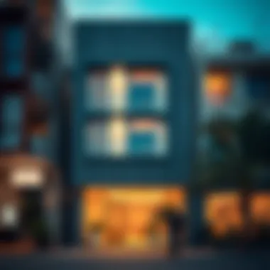 Exterior View of Budget-Friendly Building Exterior view of a budget-friendly building in Karama