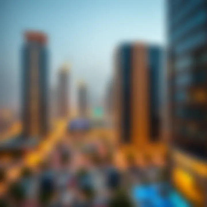 Panoramic view of affordable office spaces in Dubai