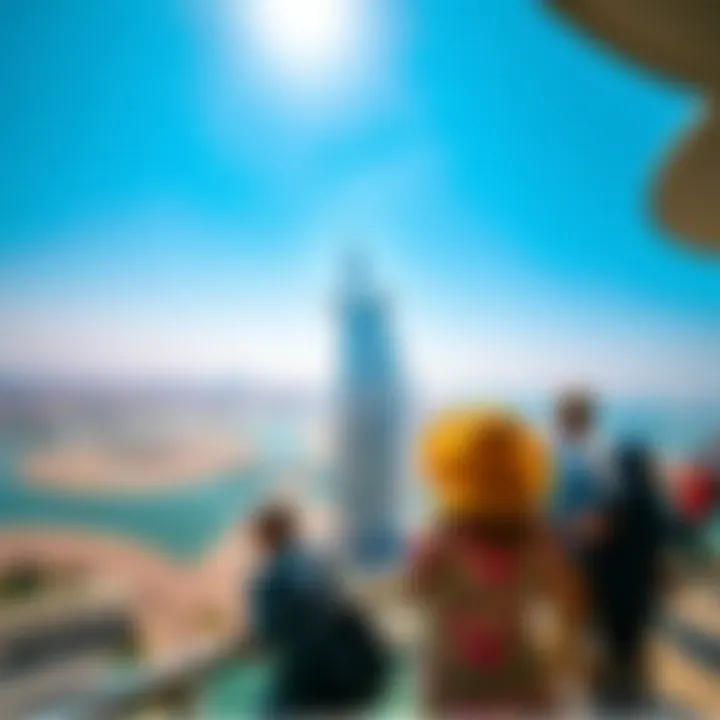 Visitors enjoying the panoramic view from Ain Dubai