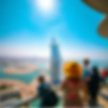 Panoramic View from Ain Dubai Visitors enjoying the panoramic view from Ain Dubai