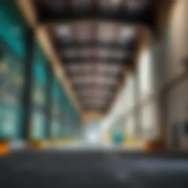 Modern warehouses in Ajman Industrial Area One illustrating business potential