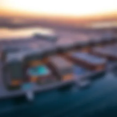 Aerial view of Al Majaz 3 showcasing its skyline and waterfront.