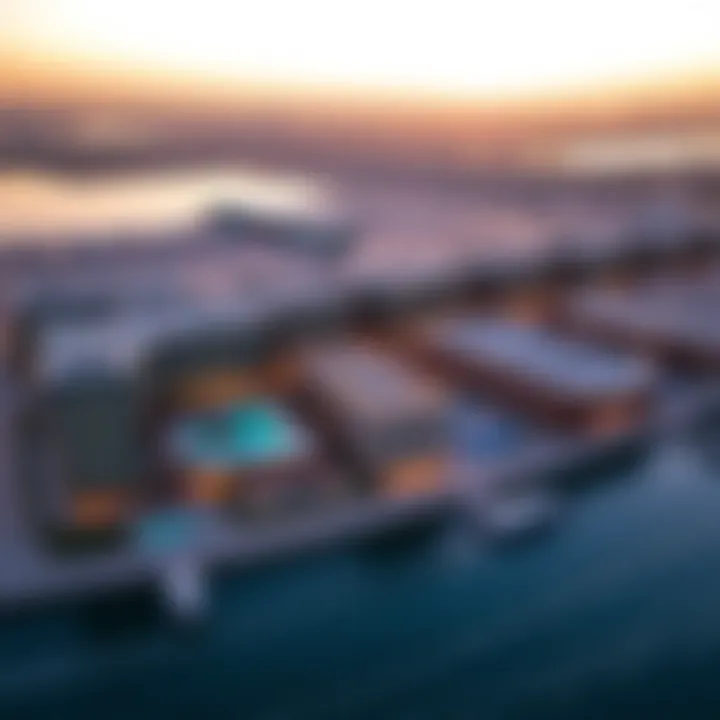 Aerial view of Al Majaz 3 showcasing its skyline and waterfront.