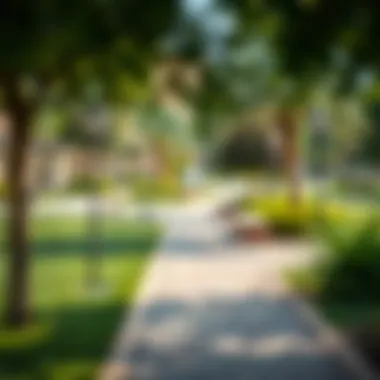 Vibrant community spaces and parks in Al Majaz 3.