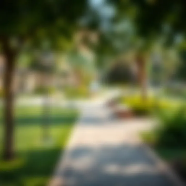 Vibrant community spaces and parks in Al Majaz 3.