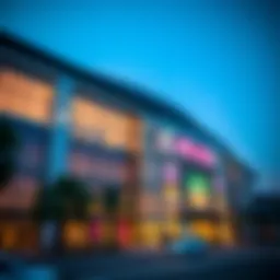 Exterior view of Al-Muhara Al-Shamkha Mall showcasing its modern architecture