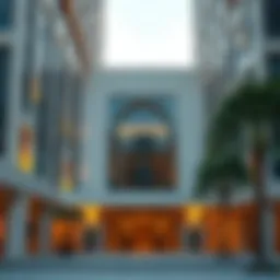 Exterior view showcasing the architectural brilliance of Al Mulla Building 9