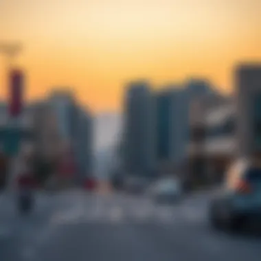 Modern Infrastructure in Al Mussafah Modern infrastructure and bustling streets of Al Mussafah