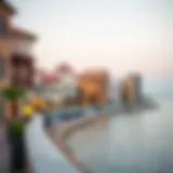 Architectural Harmony at Al Seef Waterfront A captivating view of Al Seef Waterfront showcasing traditional and modern architectural elements