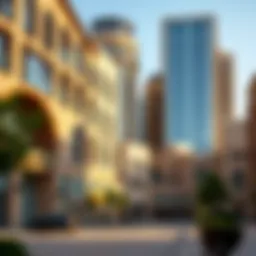 Scenic view of Altstadt Dubai showcasing its unique blend of architecture