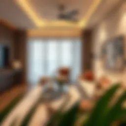 Modern apartment living room in Al Nahda