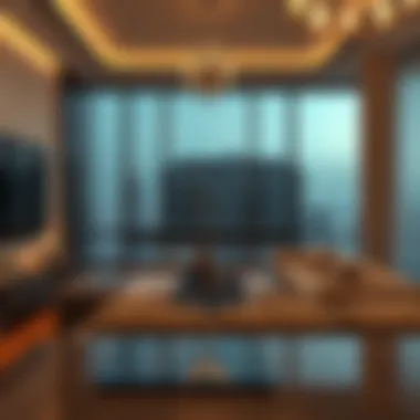 Luxurious apartment interior showcasing modern design