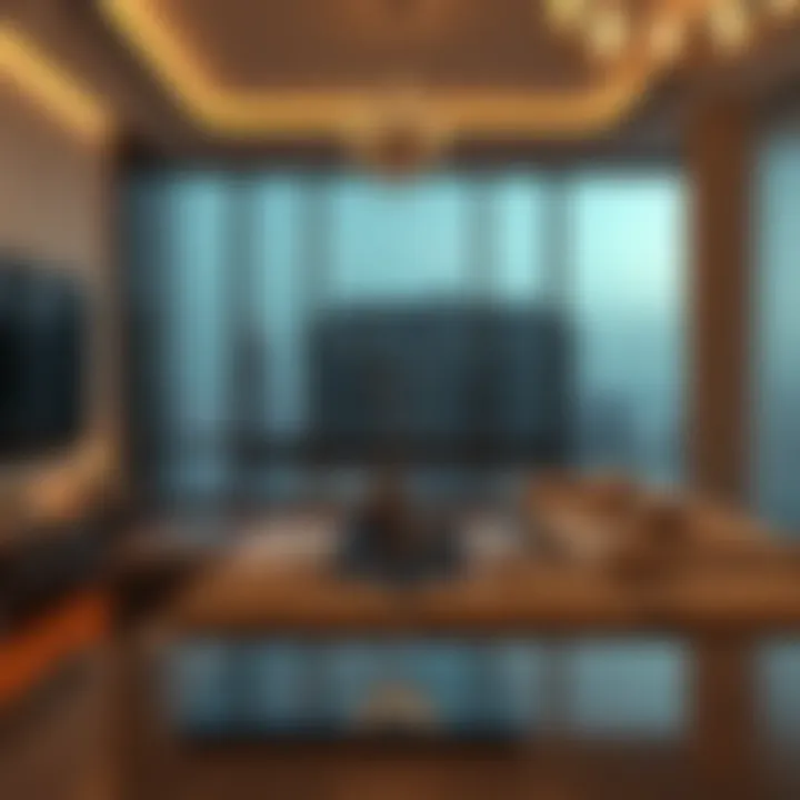 Luxurious apartment interior showcasing modern design