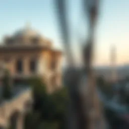 A panoramic view showcasing the intricate architecture of قصر الهند المشرف مول