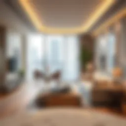 Luxurious living space in Ascot Residences showcasing modern design