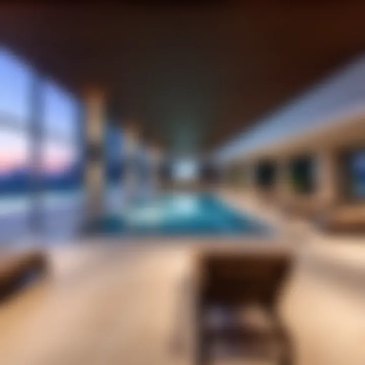 Luxury Amenities of Baccarat Residences State-of-the-art amenities at Baccarat Residences including pool and fitness center