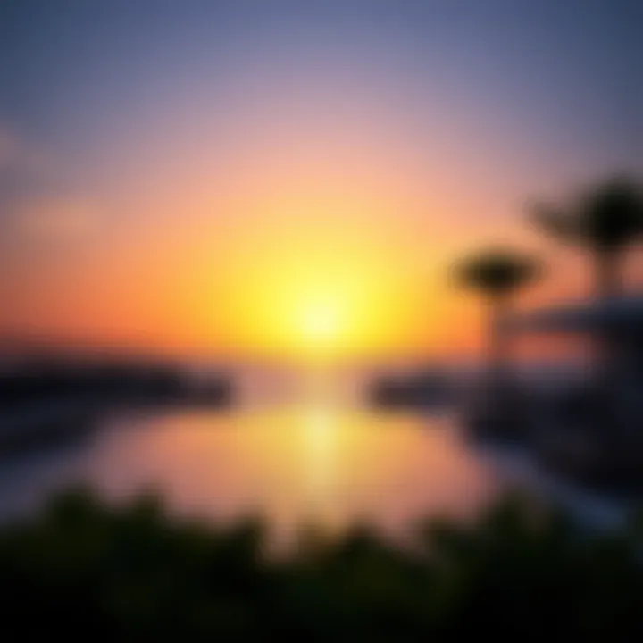 Coastal sunset in Dubai