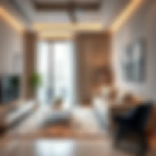 Contemporary Shared Living in Karama Stylish shared living space showcasing modern decor.