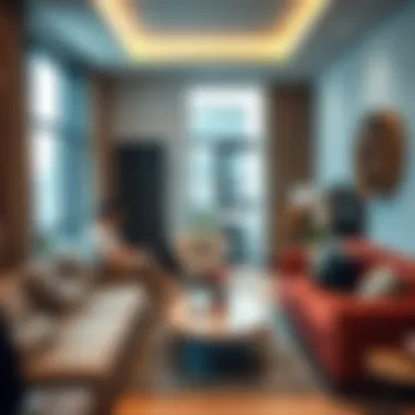 Community Life in Shared Living at JBR Vibrant community atmosphere in a shared living space at JBR