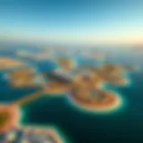 Aerial view of بلوواترز showcasing the luxurious island