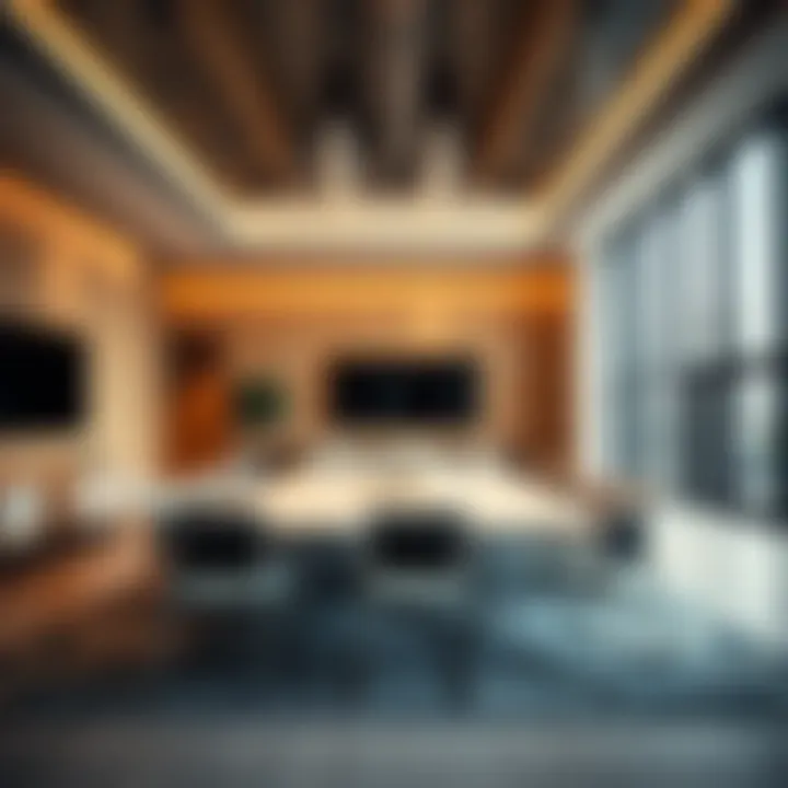 Modern Conference Area in a Dubai Coworking Office Modern conference area in a Dubai coworking office