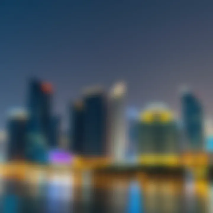 Stunning skyline view of Damac Business Bay