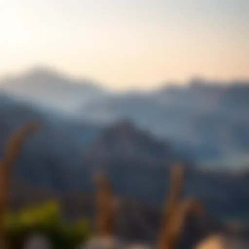 Breathtaking view of the Hajar Mountains