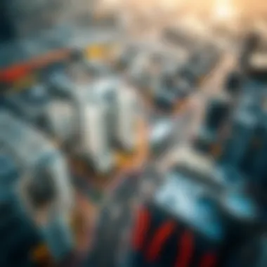 Aerial view of Deira showcasing its urban landscape