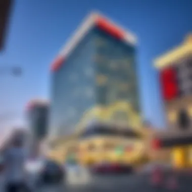 Modern commercial building in Deira symbolizing economic growth