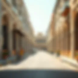 Vibrant street scene in Deira showcasing unique partition room architecture