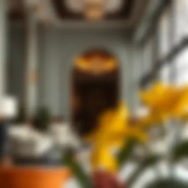 Cultural Fusion in Deira's Partition Rooms Interior view of a stylish partition room reflecting diverse cultures