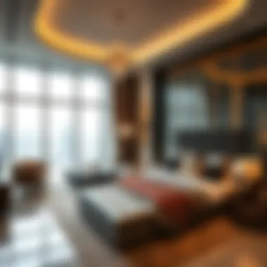 Luxury Living Inside Dib Onyx Tower Luxurious interior of an apartment in Dib Onyx Tower