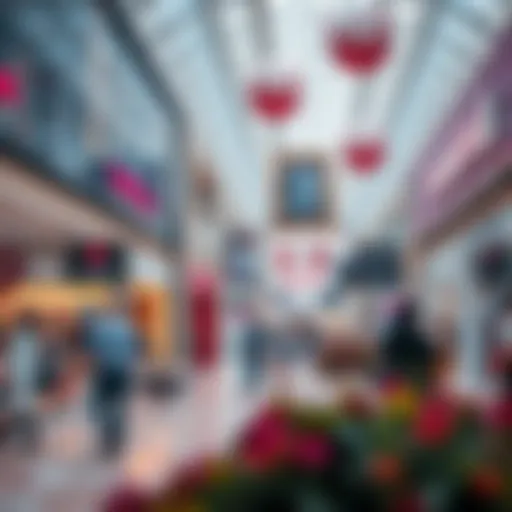 A vibrant view of Dubai Outlet showcasing various retail stores