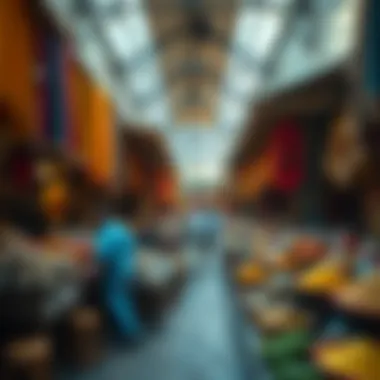 Souk: A Cultural Exploration of Local Flavors Traditional market showcasing vibrant spices and textiles