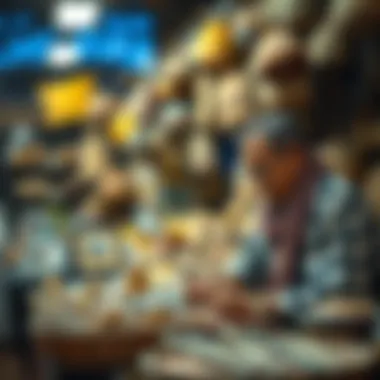 Artisans crafting unique handmade products at a market stall in Dubai